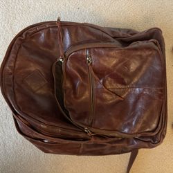 Brown Backpack 