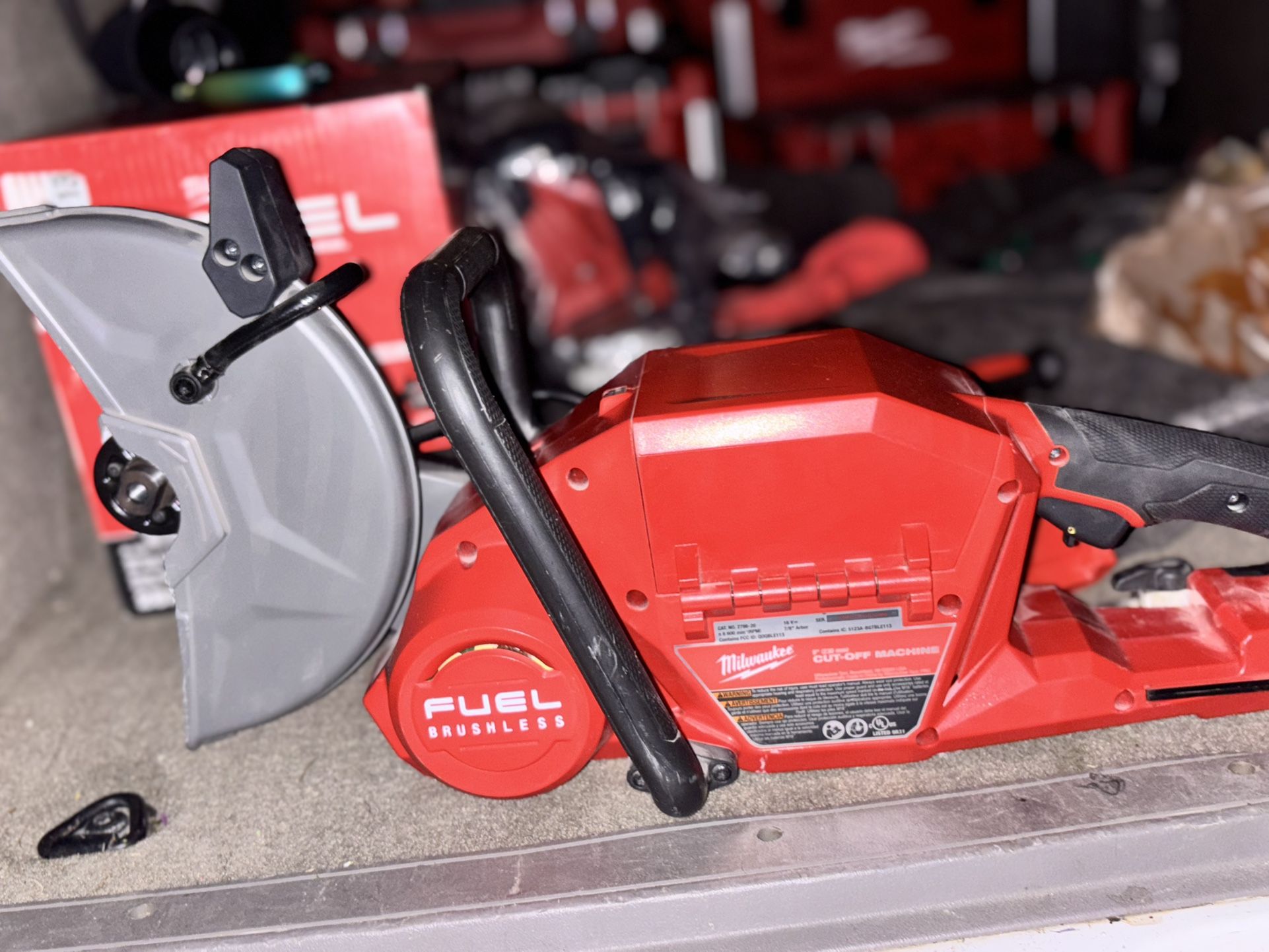 Milwaukee Cut Off / Concrete Saw Fuel And One Key