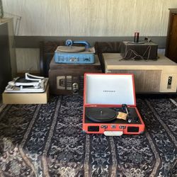 6 antique record players/hi-fi