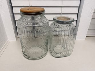 Two  Glass Jars 1.5 gallon & 1 gallon