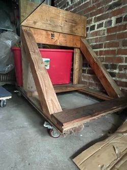 Wooden Dolly - heavy duty cart