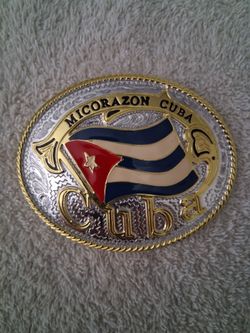 Mi Corazon Cuba Belt Buckle. New. $35.