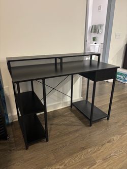 Black desk