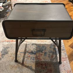 Vintage CB2 side Table/drawer