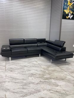 Beautiful Black Sectional for Sale