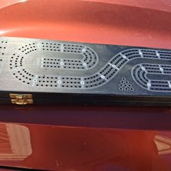 wooden cribbage board set