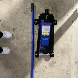 Floor Jack, Low Profile Steel Heavy Duty Hydraulic Trolley Racing Car Jack With Dual Pistón Quick Lift Pump 3 Ton (6000lb) 