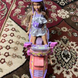 Barbie Motorcycle  With Doll
