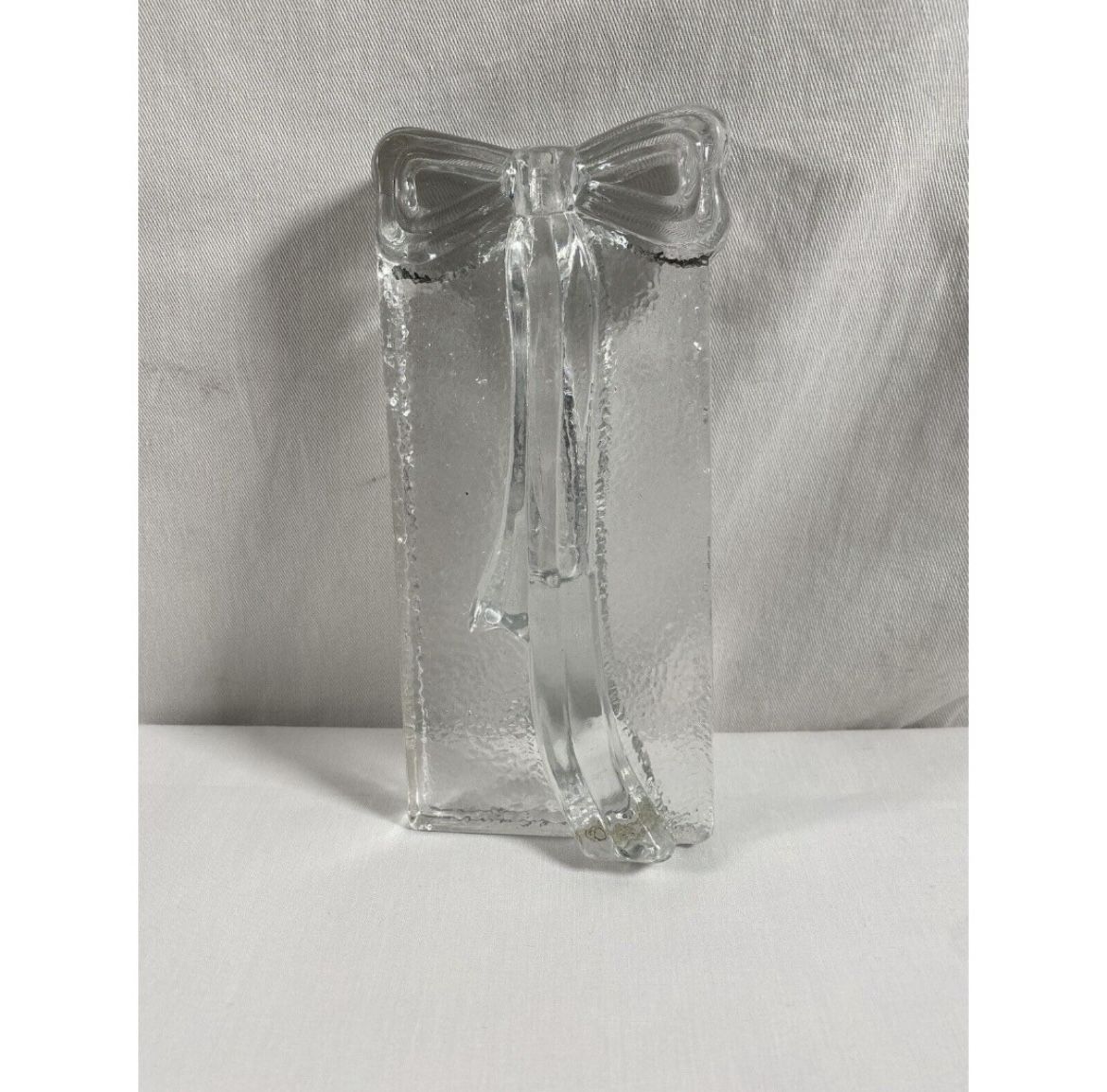 Handblown Glass Bow Candle Holder