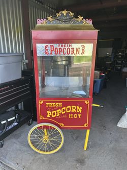 Vintage Cretors Profiteer Popcorn Machine – Classic Cart Style – As-Is