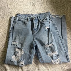 Vanilla Star Light Wash Distressed Jeans