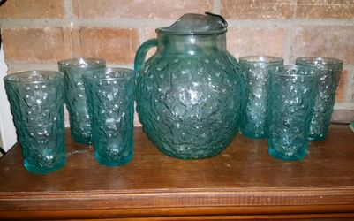 Vintage 6 glass / pitcher set
