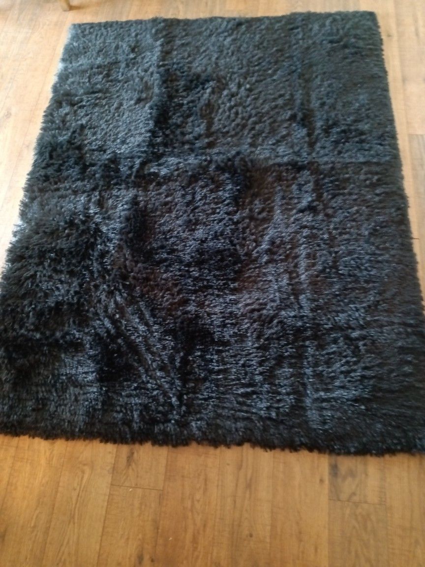 Black Carpet Rug Carpets RugsShag Fluffy