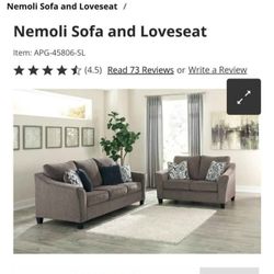 Sofa and Loveseat