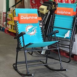Logo Brands Miami Dolphins Bungee Rocker