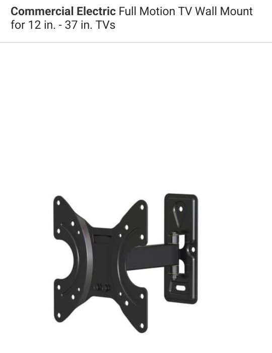 Commercial Electric Full Motion TV Wall Mount for 12 in - 37 in TVs