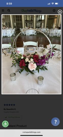 New gold Arch 14” centerpiece stand flower Wedding party table decor