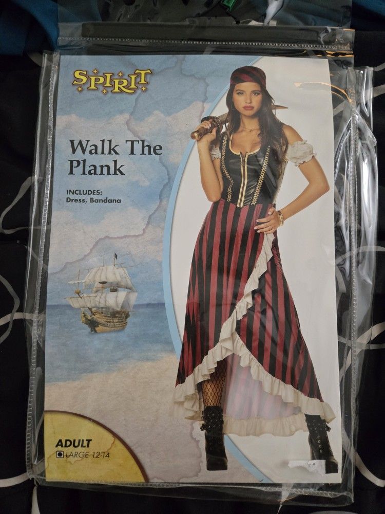 Last Min Ladies Large Pirate Halloween Costume