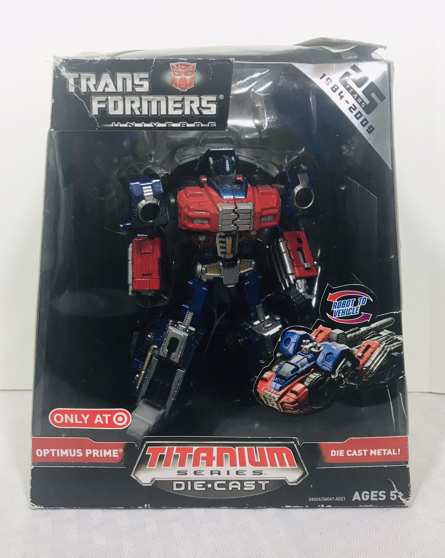 2008 Hasbro Micro Machines Optimus Prime 25th Titanium series Diecast Target exclusive