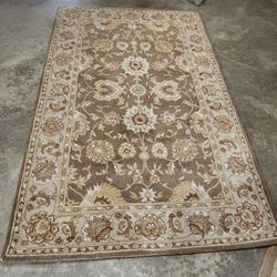 Rug  5 x 7 Brown Wool