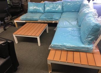 New outdoor patio sectional couch