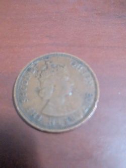 1965 Queen Elizabeth One Cent Penny, 1981 Queen Elizabeth 2 Prnce