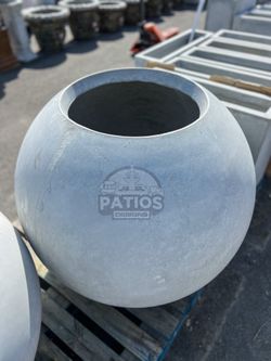36 inch Round Concrete Sphere Planter Pot