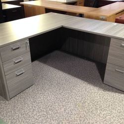 Brand new! L shape desk including files. Black & Gray in stock. 

