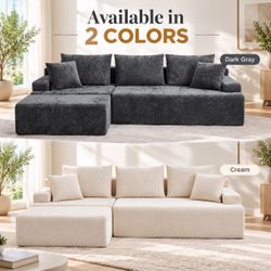 BRAND NEW INBOX ! L-Shaped Sectional Sofa with Chaise