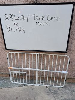 Metal Door Gate 23"-39" x 24"