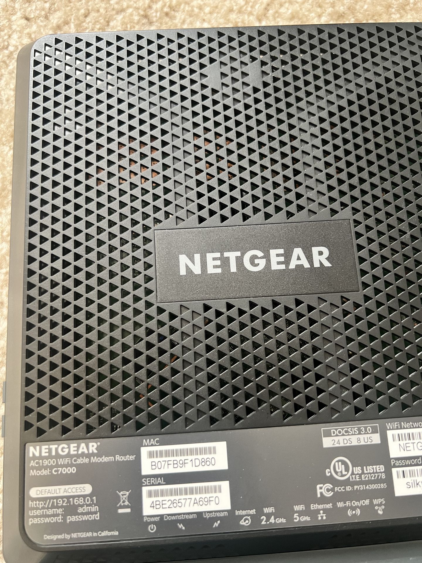 Netgear Cable modem & Router Combo Price Negotiable