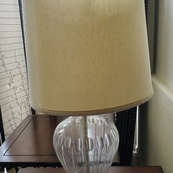 Clear Glass Vintage Table Lamp 