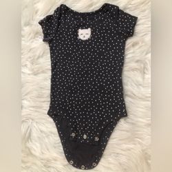 Carter’s 6M cat Baby onesie/bodysuit