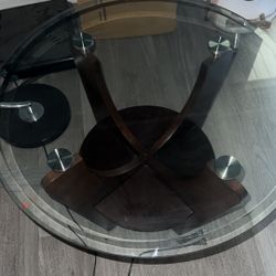 Glass End Table