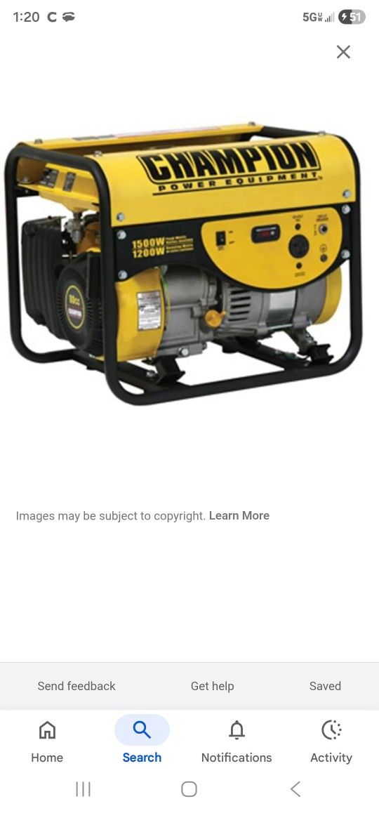 Champion 1200w Generator 