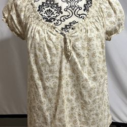Woman’s Paisley Print Blouse Sz.L