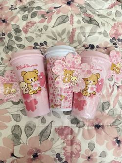 Rilakkuma Pink Coffee Cups