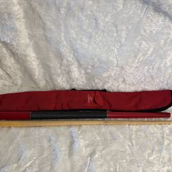 Mizerak Fastpoint Pool Cue w Case Red Black