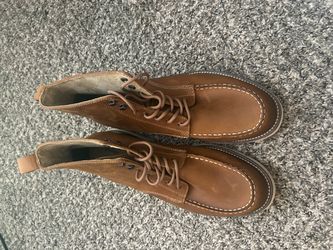 Banana Republic Men Leather Boots Size 10