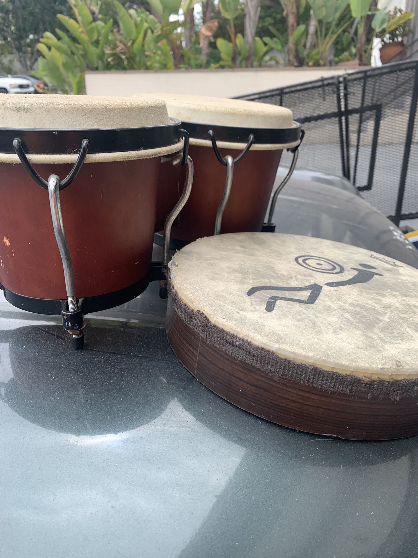 Bongos And tambourine. One Price