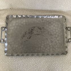 Vintage Cromwell Hand Wrought Aluminum Tray