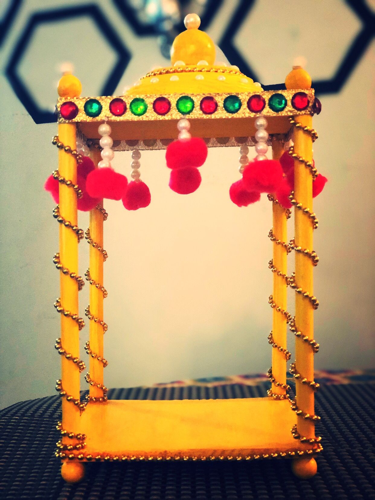 Wooden temple custom made on order