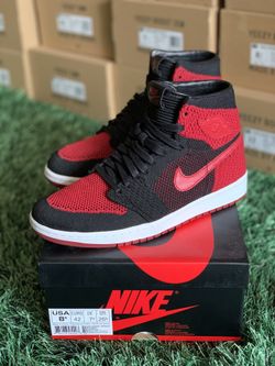 Jordan 1 High Bred Flyknit Size 8.5 