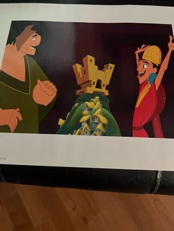 😀Emperors New Groove  Kuzco and Pacha Lithogragh😀