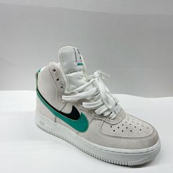Size 5.5 - Nike Air Force 1 SE High Top White Green Women sneakers