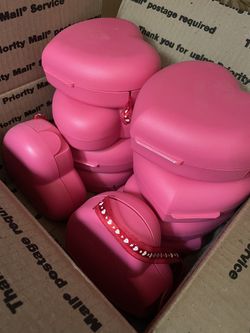 Tupperware Pink Heart Containers