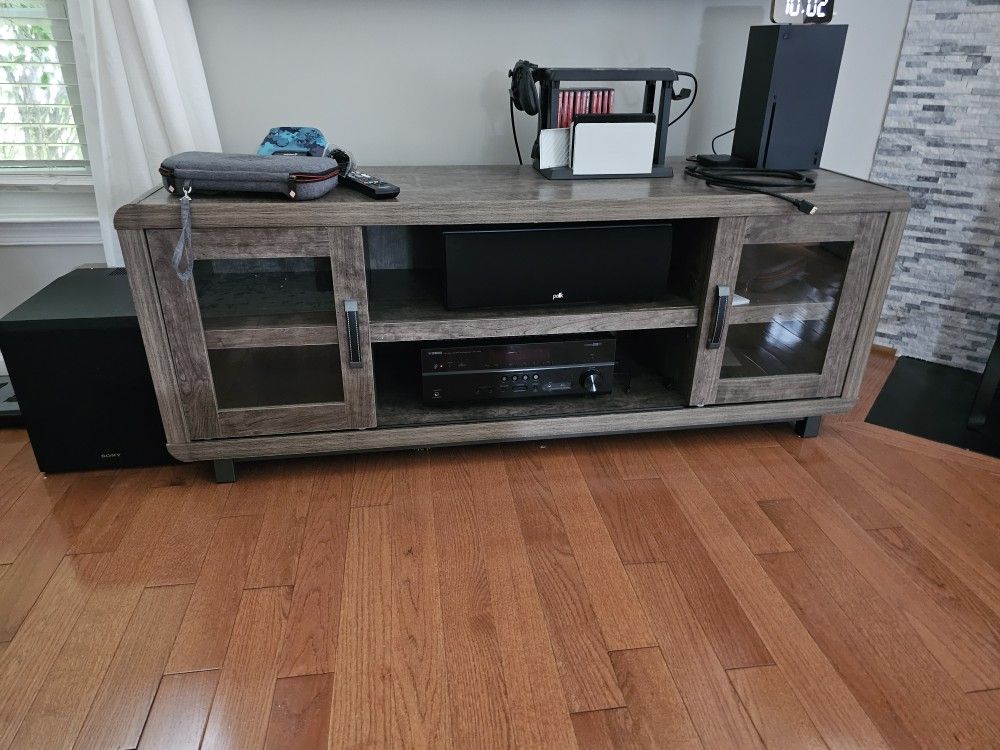 Tv Stand With Sliding Glass Doors
