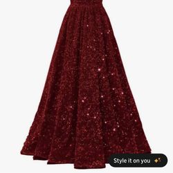 Red Sequin Dress