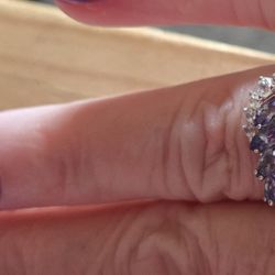 Tanzanite Cluster Ring Size 7
