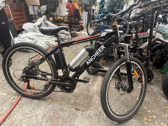 Ancheer - 350W Electric Mountain Bike Ebike 26 Inch Electric Bicycle for Adults, 20 MPH with 8/12.5ah Detachable Battery, Professional 21 Speed Gear